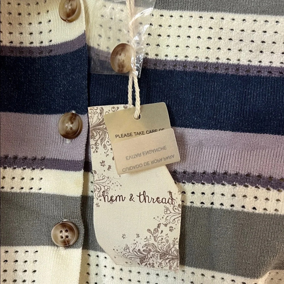 Hem & Thread Multi-Striped Knit Tank Top - Picture 3 of 8